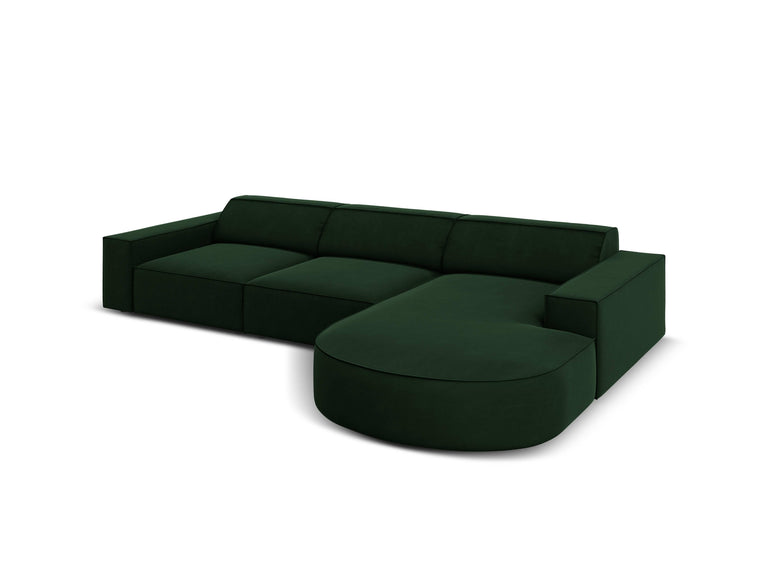 4-zits hoekbank Jodie velvet Chaise Longue rechts