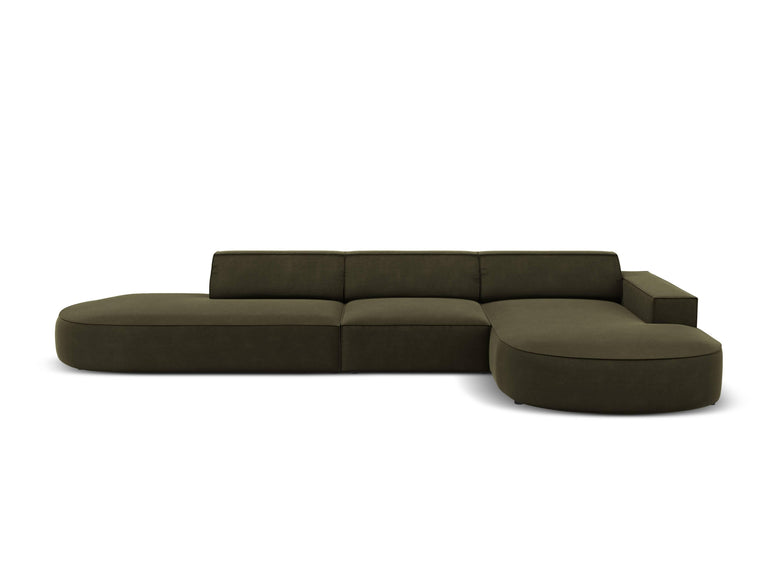 5-zits hoekbank Jodie velvet Chaise Longue rechts