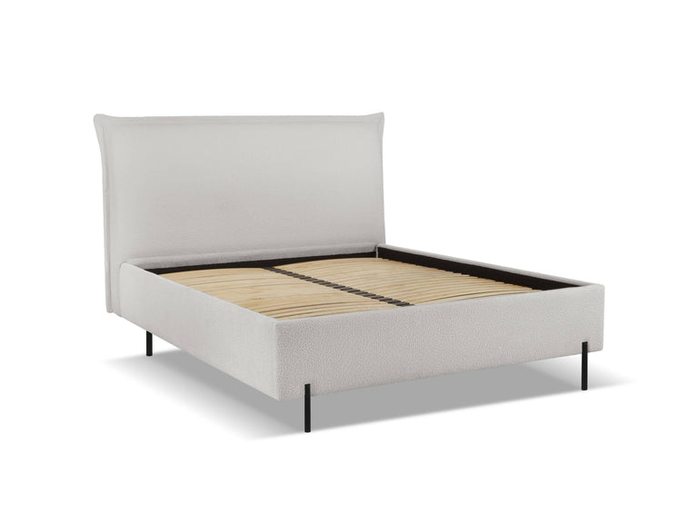 Bedframe Armie bouclé met opbergruimte