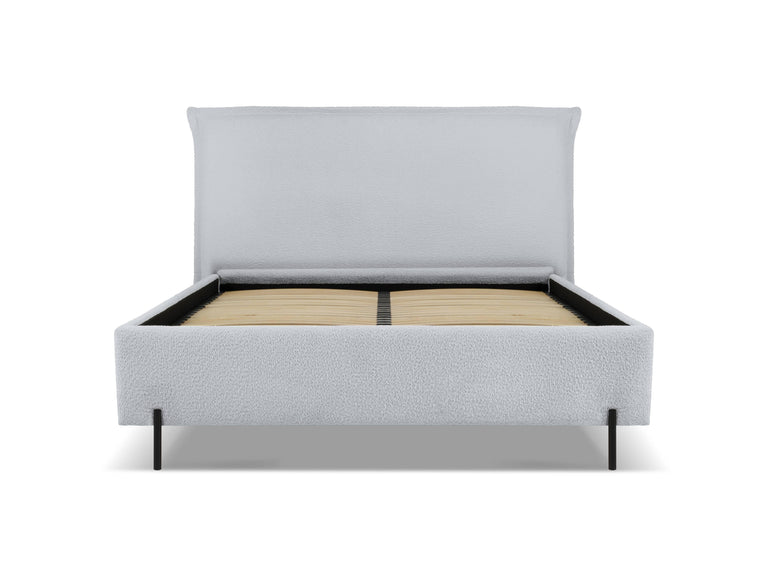 Bedframe Armie bouclé met opbergruimte