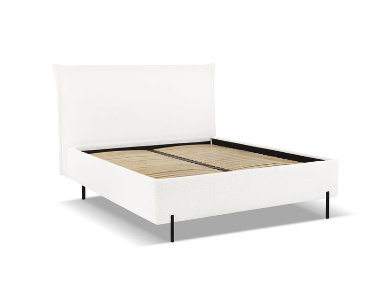 Bedframe Armie bouclé met opbergruimte