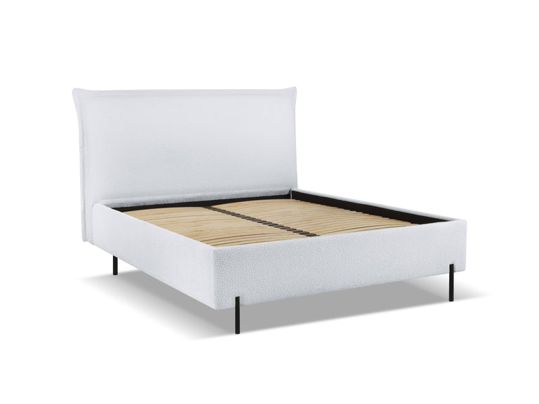 Bedframe Armie bouclé met opbergruimte