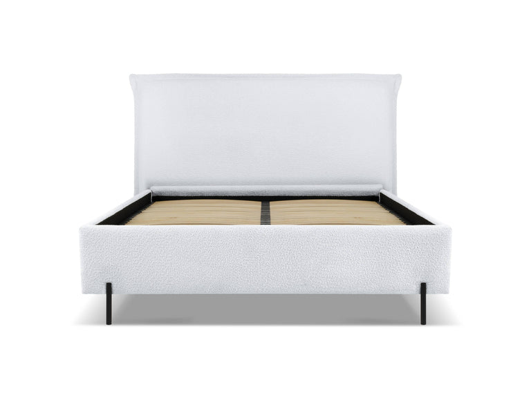 Bedframe Armie bouclé met opbergruimte