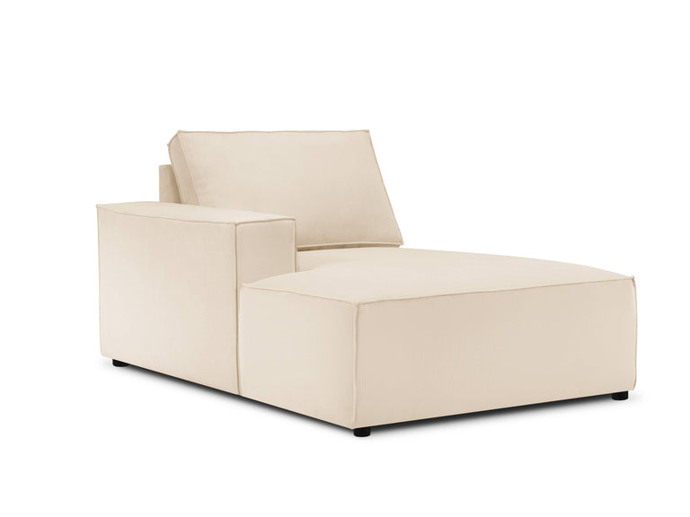 Chaise Longue Carlo links ribstof