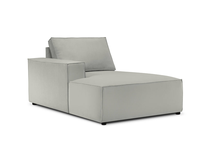 Chaise Longue Carlo links ribstof