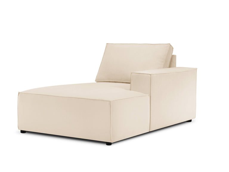 Chaise Longue Carlo rechts ribstof