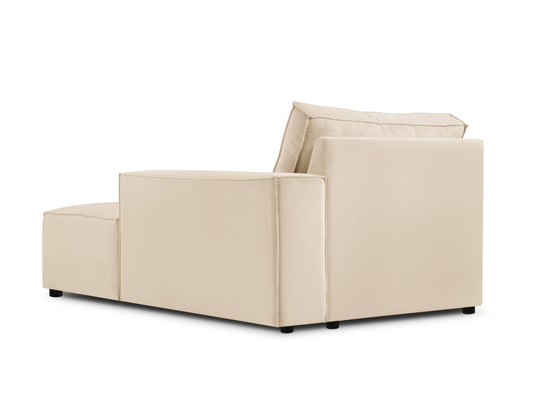 Chaise Longue Carlo rechts ribstof