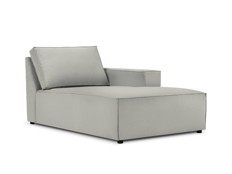 Chaise Longue Carlo rechts ribstof