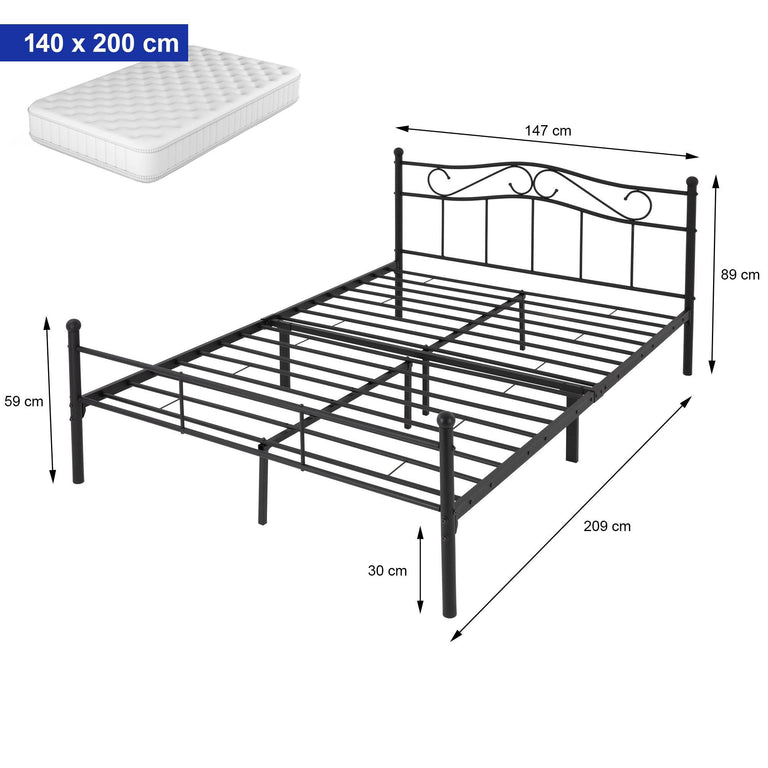 Bedframe Maud met hoofdbord