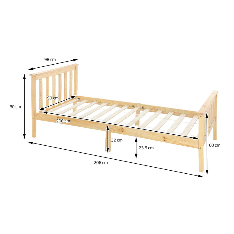 Bedframe Max 90 x 200 cm