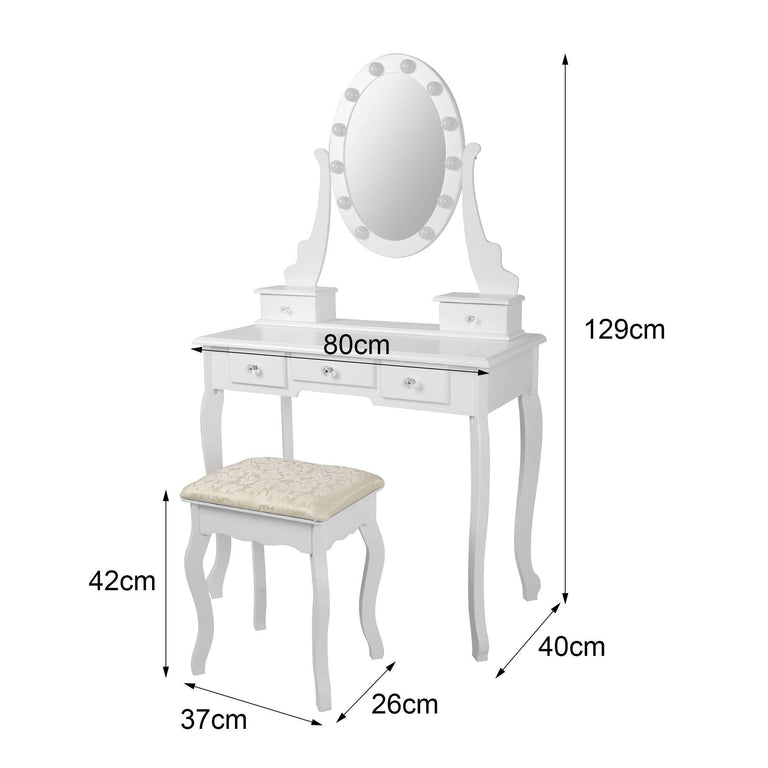 Kaptafel Jochem met LED-verlichting