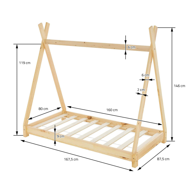 Kinderbedframe Tipi