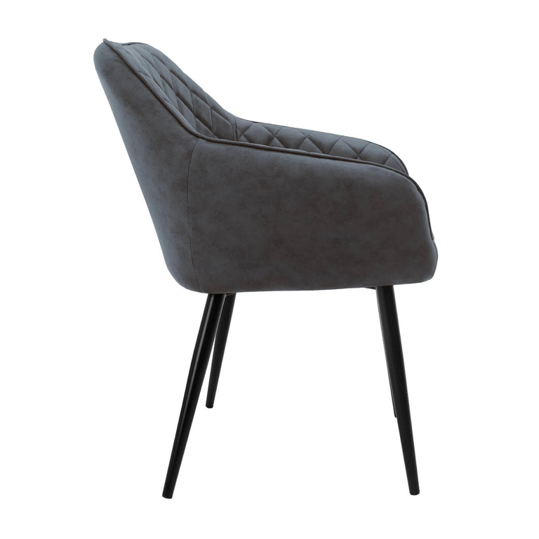 Set van 2 eetkamerstoelen Anita velvet