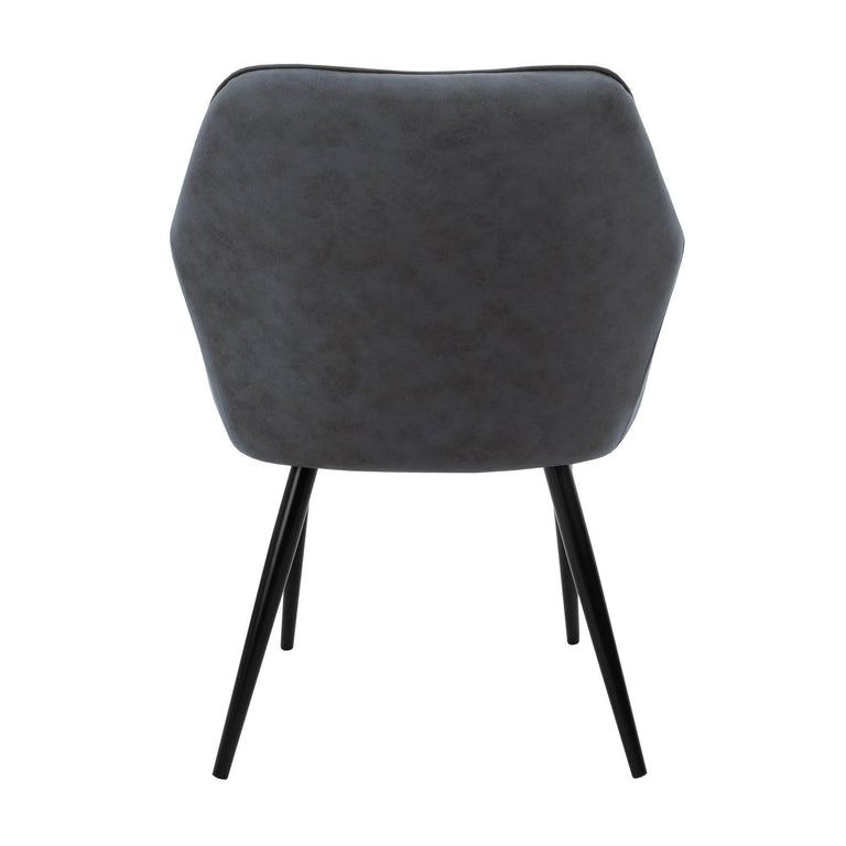 Set van 2 eetkamerstoelen Anita velvet