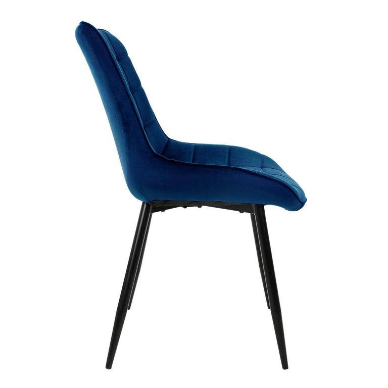 Set van 2 eetkamerstoelen Dahlia velvet