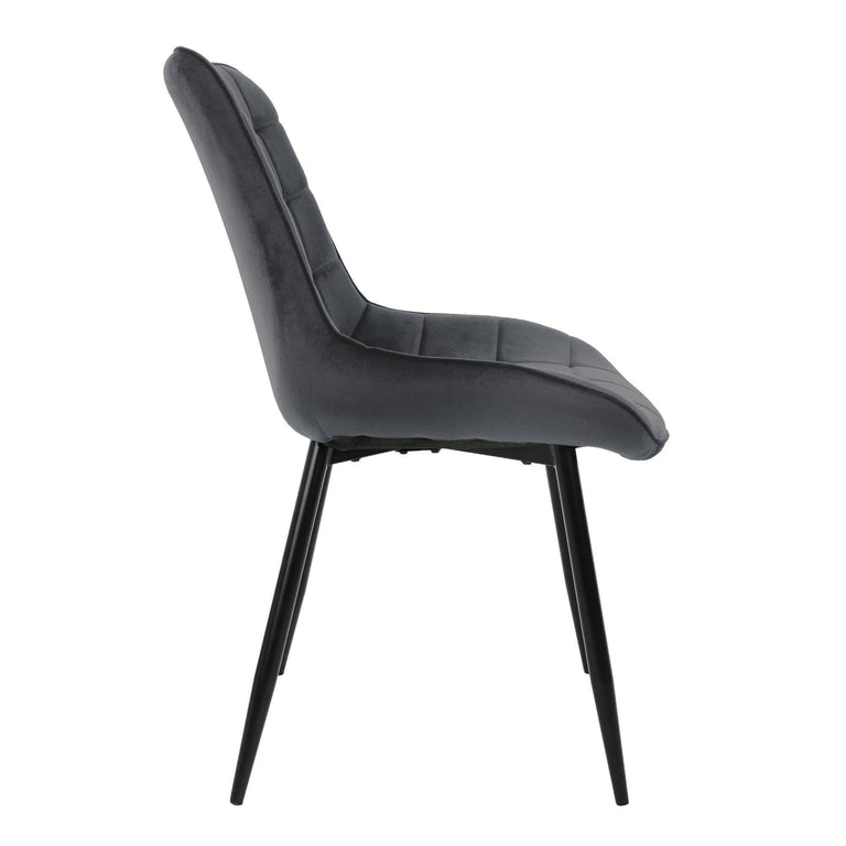 Set van 2 eetkamerstoelen Dahlia velvet