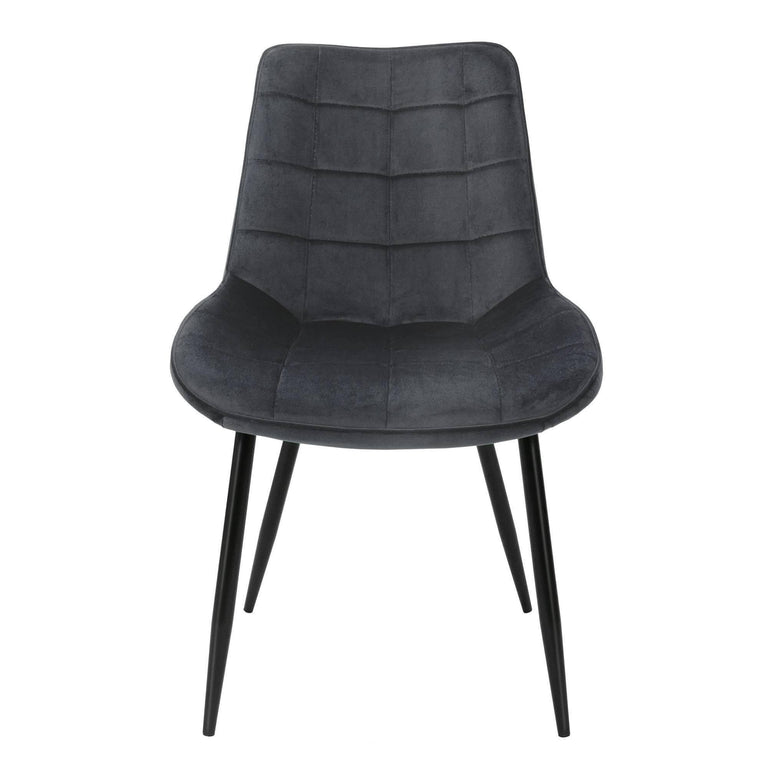 Set van 2 eetkamerstoelen Dahlia velvet