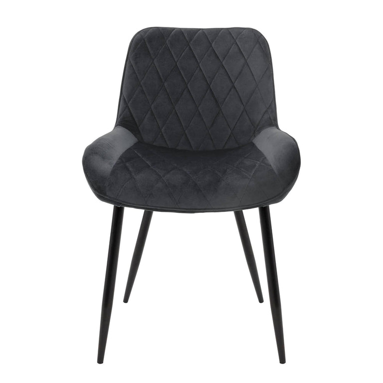 Set van 2 eetkamerstoelen Remy velvet