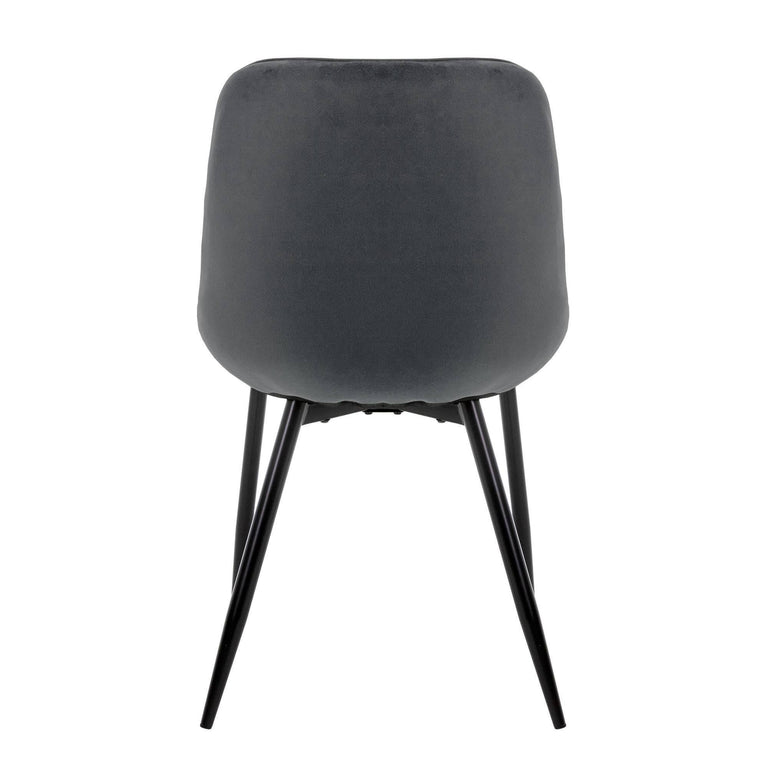 Set van 2 eetkamerstoelen Remy velvet