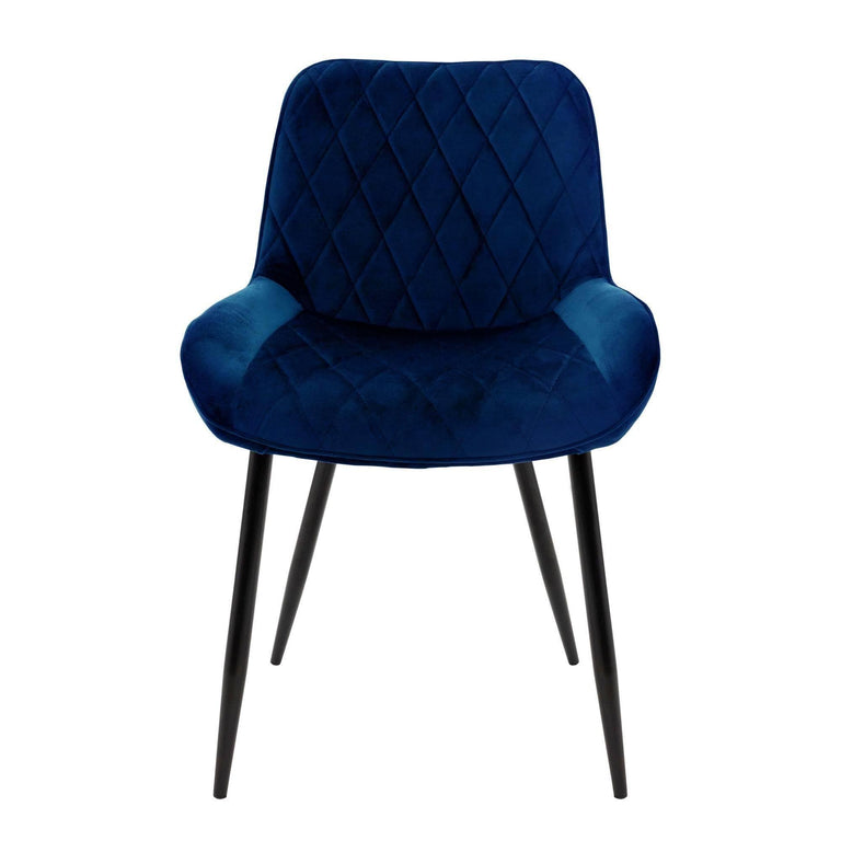 Set van 2 eetkamerstoelen Remy velvet