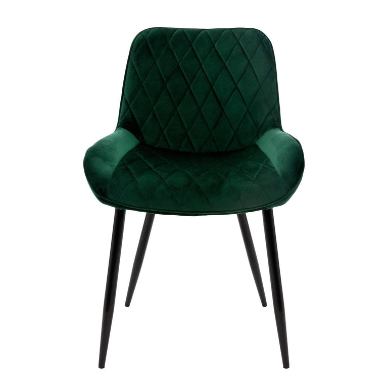 Set van 2 eetkamerstoelen Remy velvet