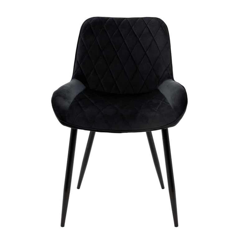 Set van 2 eetkamerstoelen Remy velvet