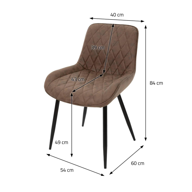 Set van 4 eetkamerstoelen Megan