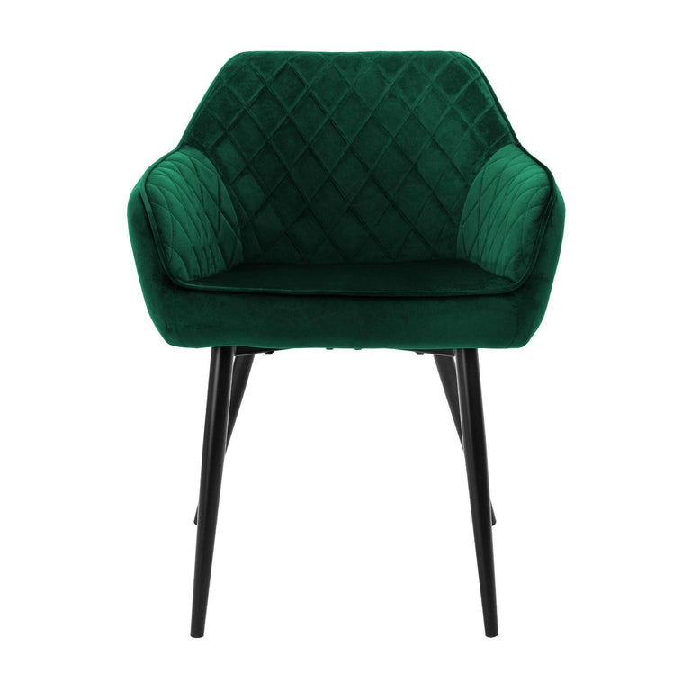 Set van 4 eetkamerstoelen Sanders velvet