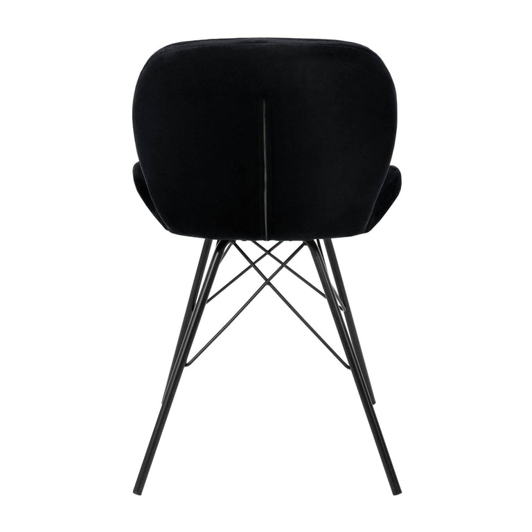 Set van 4 eetkamerstoelen Sandy velvet