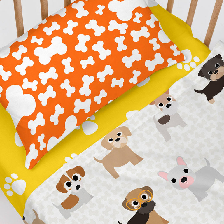 Kinderlakenset Dogs Beddel