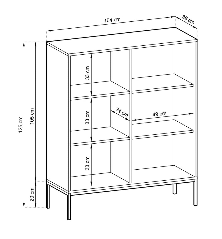 Dressoir Louis 2 deurs