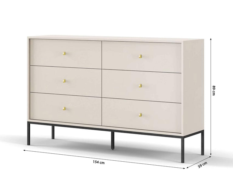 Dressoir Monique 6 lades