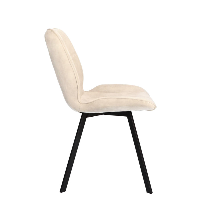 Set van 2 eetkamerstoelen Marie velvet