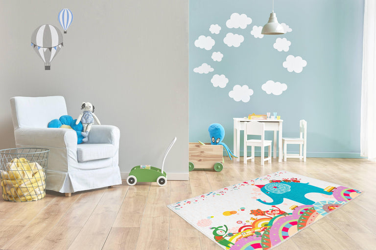 Kindervloerkleed Coco Olifant