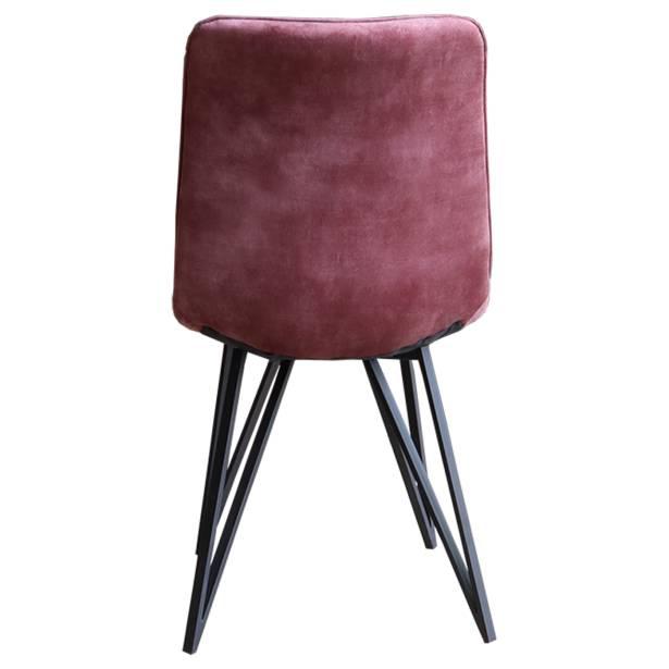 Set van 2 eetkamerstoelen Emma velvet