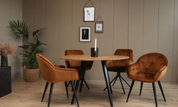 Set van 2 eetkamerstoelen Stripe