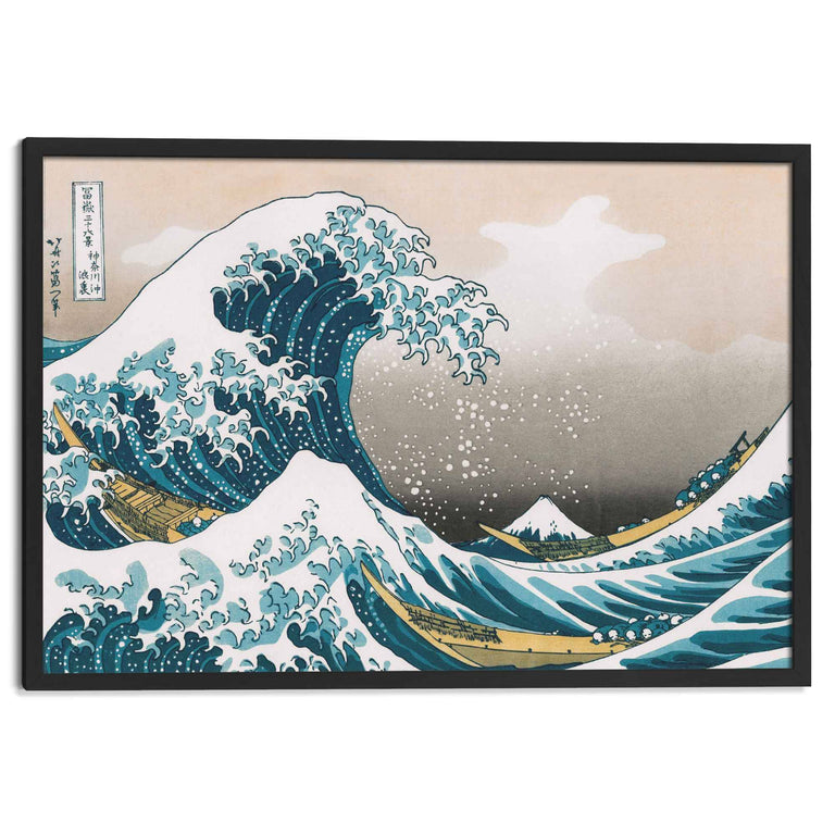 Wanddecoratie The Great Wave, Hokusai