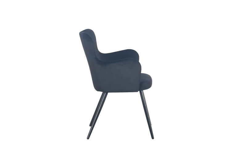 Set van 2 eetkamerstoelen Wing velvet