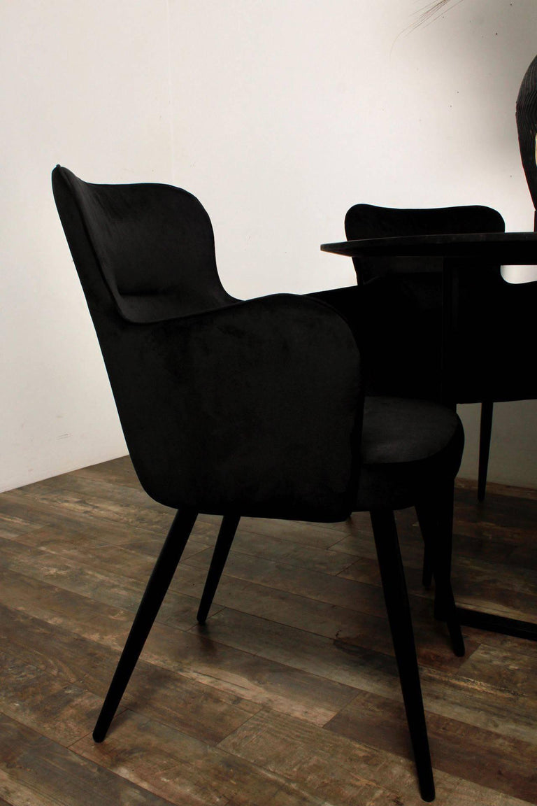 Set van 2 eetkamerstoelen Wing velvet