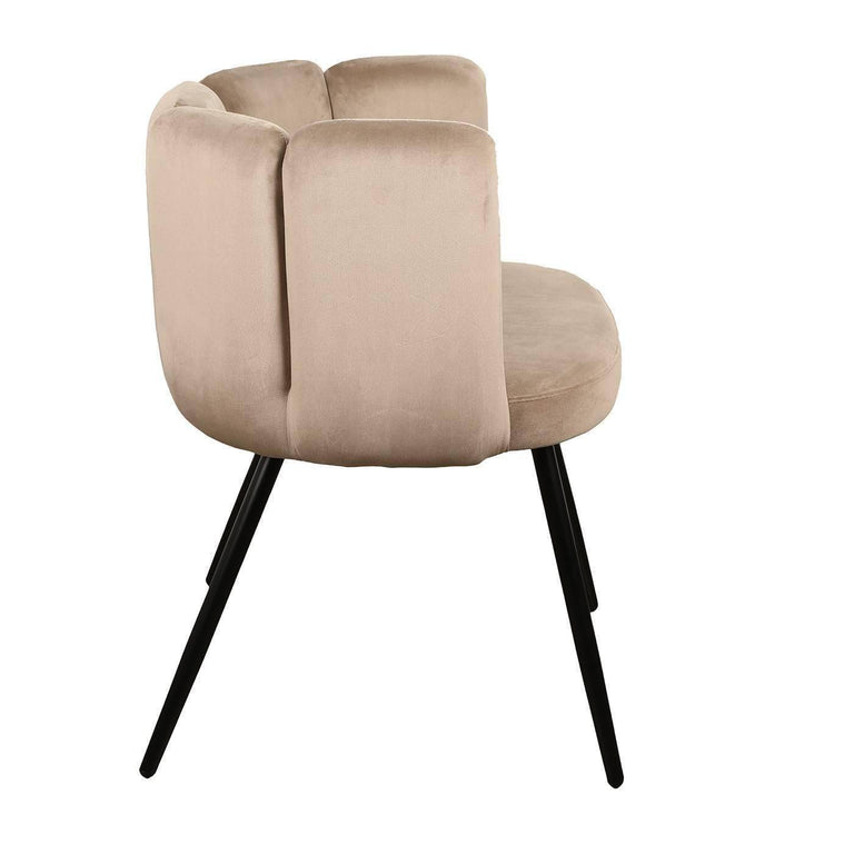 Set van 2 eetkamerstoelen Jupiter velvet