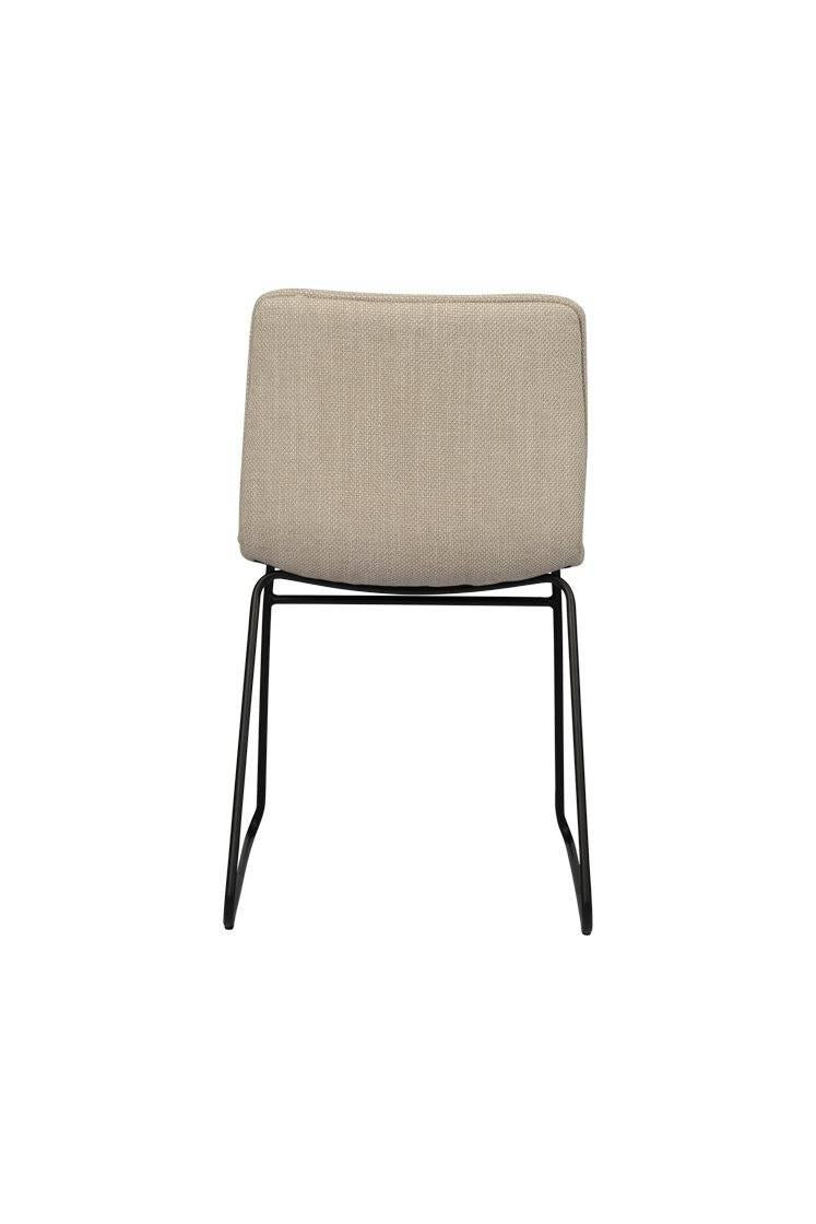 Set van 4 eetkamerstoelen Ripple chenille