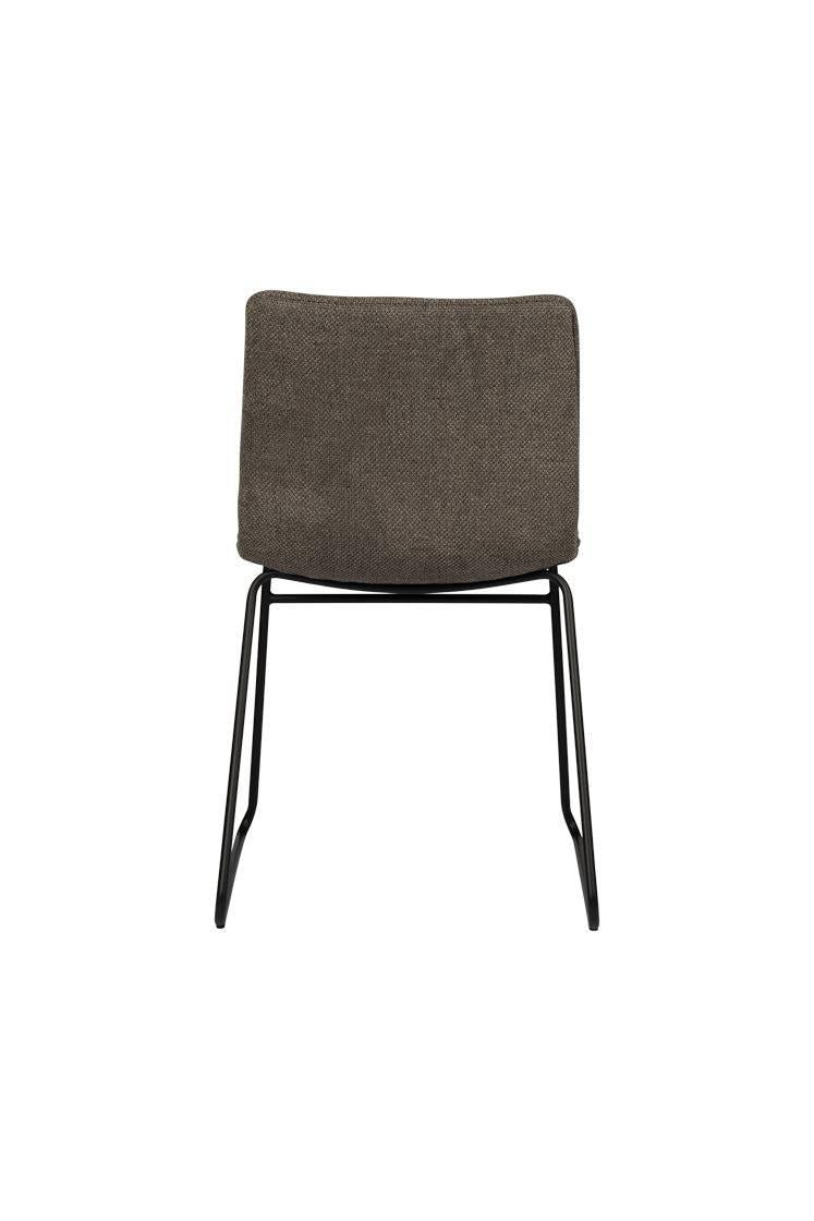 Set van 4 eetkamerstoelen Ripple chenille