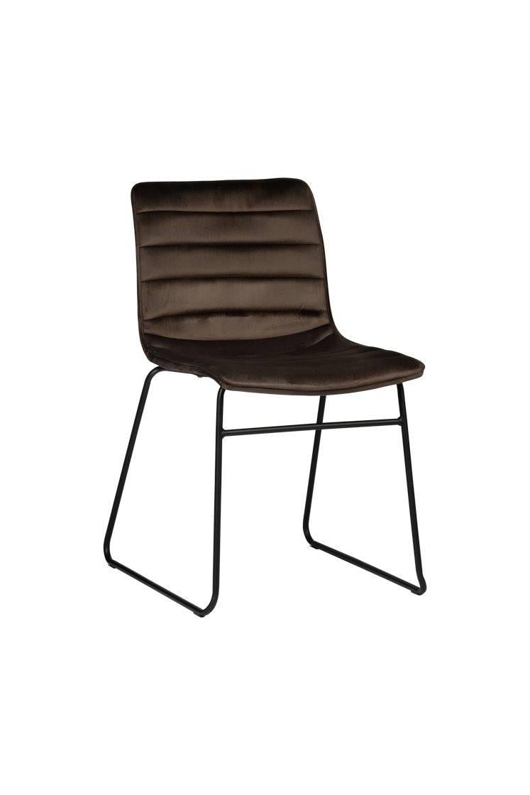 Set van 4 eetkamerstoelen Ripple velvet