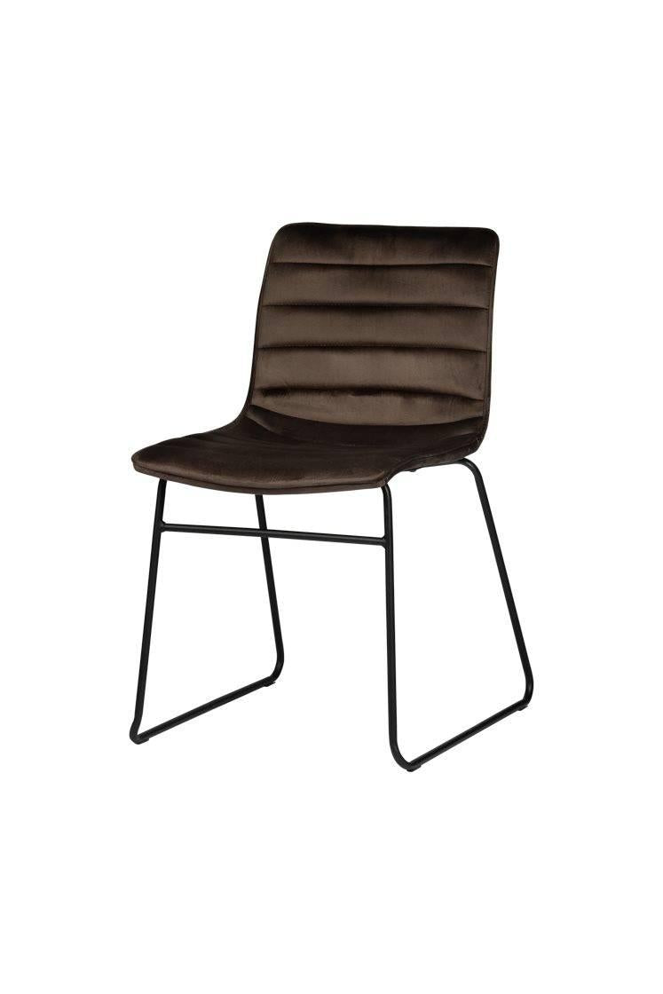 Set van 4 eetkamerstoelen Ripple velvet