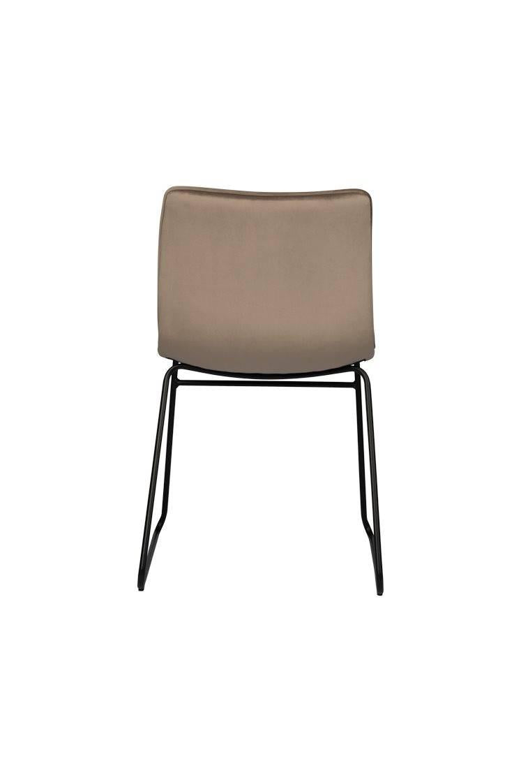 Set van 4 eetkamerstoelen Ripple velvet