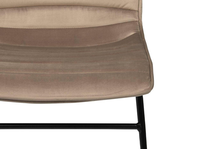 Set van 4 eetkamerstoelen Ripple velvet