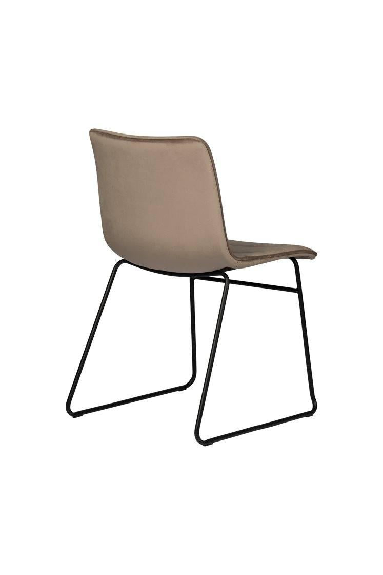 Set van 4 eetkamerstoelen Ripple velvet