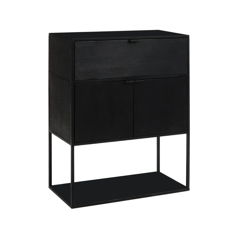 Wandkast Eszential Black 2-lades