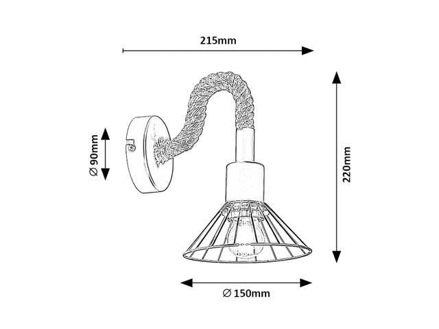 Wandlamp Daryl