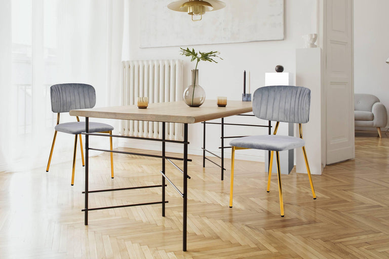 Set van 2 eetkamerstoelen Giselle velvet